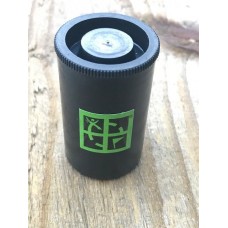 35mm Film container geocache with GS logo sticker (Black)